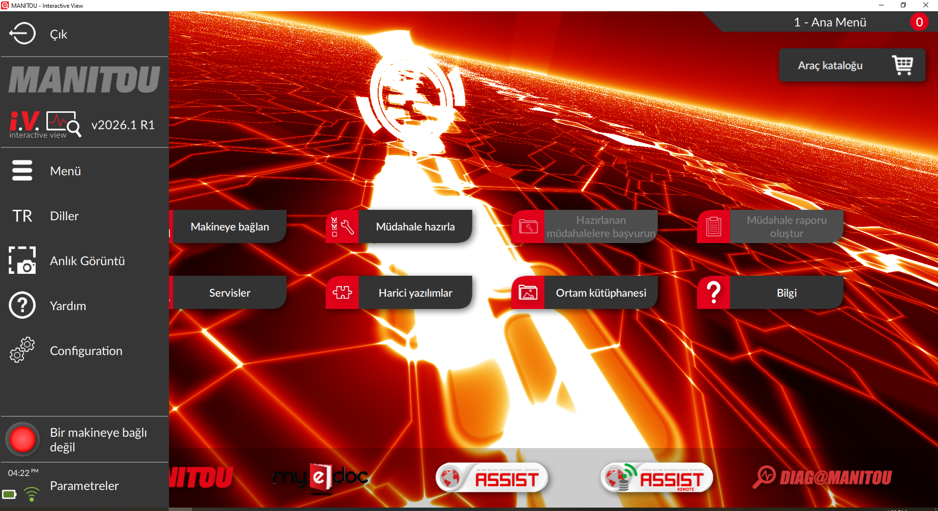 Manitou I.V 2026.01 Arıza Tespit Yazılımı